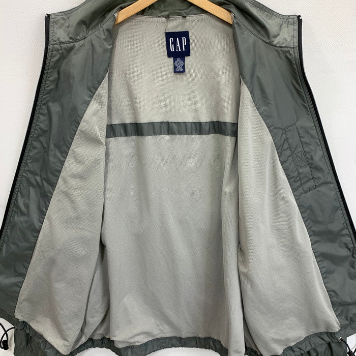 【中古品】【メンズ】 GAP オールド リップストップナイロンジャケット アウター ブランド 古着 145-250817-gm-14-fuz サイズ：XXL カラー：グレー 万代Net店