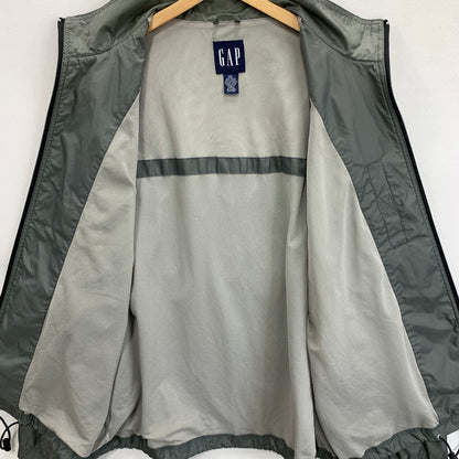 【中古品】【メンズ】 GAP オールド リップストップナイロンジャケット アウター ブランド 古着 145-250817-gm-14-fuz サイズ：XXL カラー：グレー 万代Net店