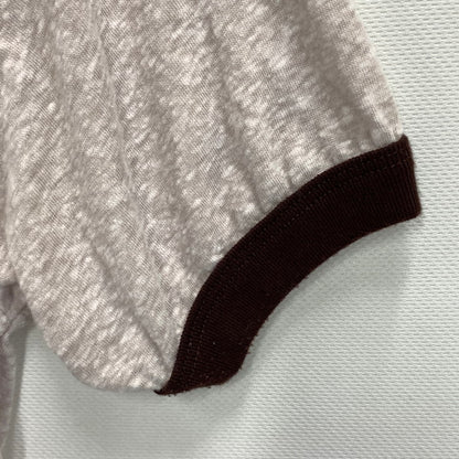 【中古品】【メンズ】 USED MICKEY SCREEN STARS リンガー半袖Tシャツ カットソー トップス ブランド 古着 145-250622-gm-27-fuz サイズ：M カラー：グレー ブラウン 万代Net店