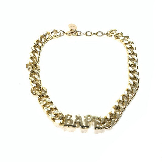 【中古品】【メンズ】 A BATHING APE アベイシングエイプ ゴールドチェーン ブランド ネックレス アクセサリー 192-250928-gm-43-fuz カラー：ゴールド 万代Net店