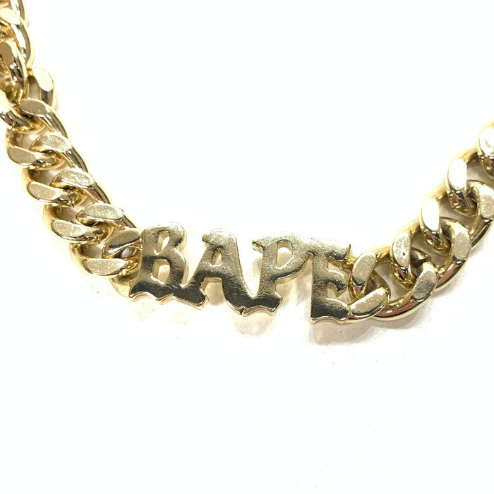 【中古品】【メンズ】 A BATHING APE アベイシングエイプ ゴールドチェーン ブランド ネックレス アクセサリー 192-250928-gm-43-fuz カラー：ゴールド 万代Net店
