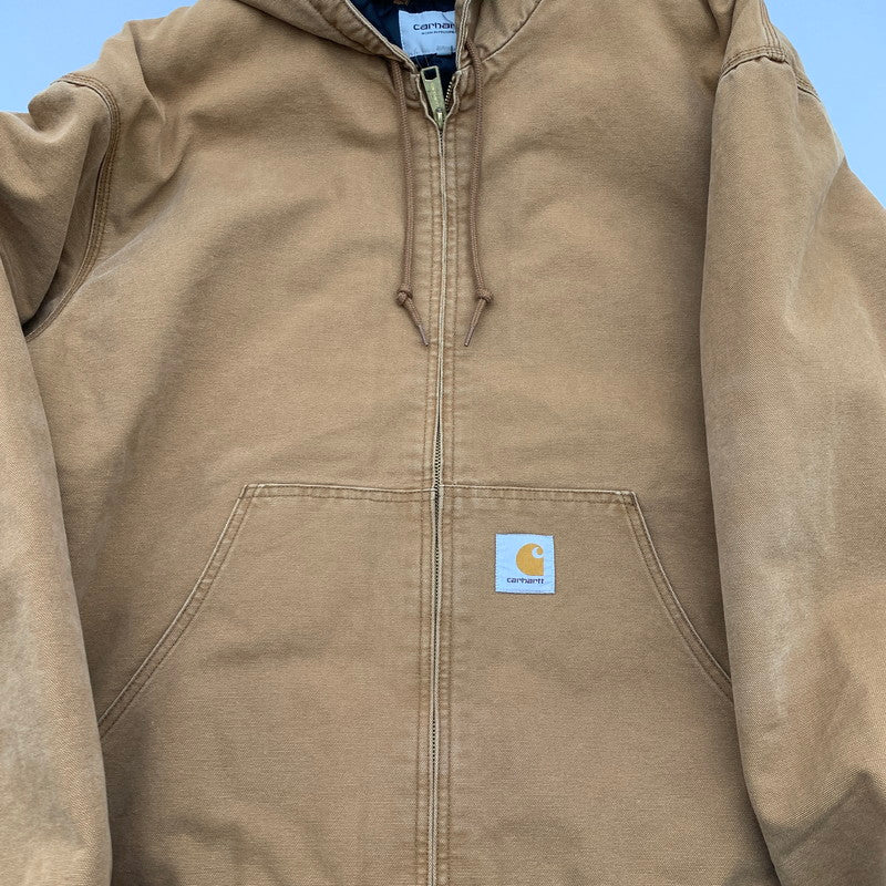 【中古品】【メンズ】 Carhartt カーハート ACTIVE JACKET アクティブジャケット アウター ブランド 古着 145-260418-gm-32-fuz サイズ：XL カラー：ブラウン 万代Net店