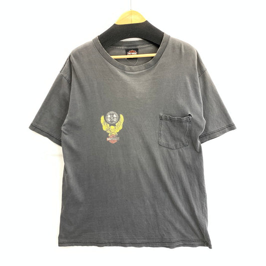 【現状渡し品】【メンズ】 HARLEY DAVIDSON ハーレーダビッドソン 00’s POCKET TEE COMPANY OF THE FUTURE 2000年代 ポケット Tシャツ カンパニーオブザフューチャー トップス 半袖 145-260308-gm-35-fuz サイズ：表記無し カラー：グレー 万代Net店