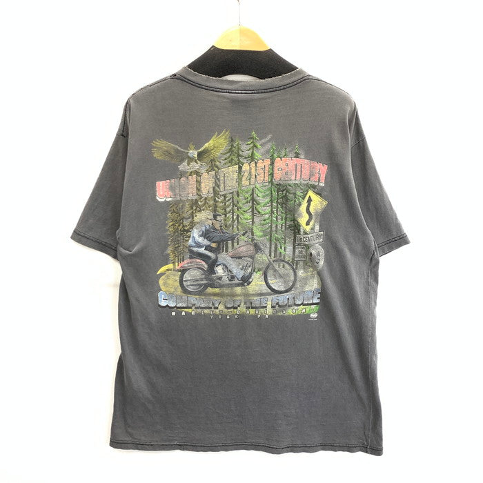 【現状渡し品】【メンズ】 HARLEY DAVIDSON ハーレーダビッドソン 00’s POCKET TEE COMPANY OF THE FUTURE 2000年代 ポケット Tシャツ カンパニーオブザフューチャー トップス 半袖 145-260308-gm-35-fuz サイズ：表記無し カラー：グレー 万代Net店