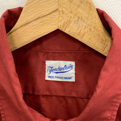 【中古品】【メンズ】 TENDERLOIN テンダーロイン 長袖シャツ トップス ブランド 古着 142-250525-gm-15-fuz サイズ：XS カラー：ワインレッド 万代Net店