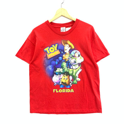 【中古品】【メンズ】 USED 00s TOY STORY CHARACTER TEE 半袖Tシャツ カットソー トップス ブランド 古着 145-250622-gm-28-fuz サイズ：XL カラー：レッド 万代Net店
