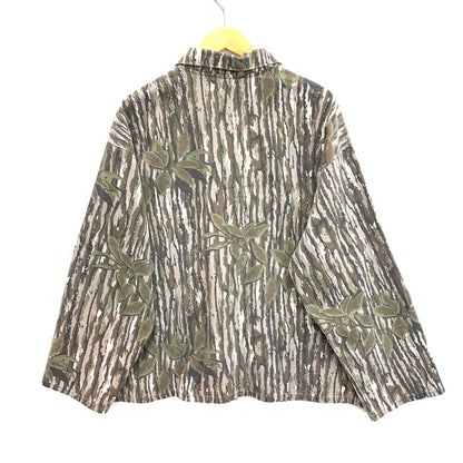 【中古品】【メンズ】 USED リアルツリー シャツジャケット アウター ブランド 古着 145-250817-gm-18-fuz サイズ：L カラー：総柄 万代Net店