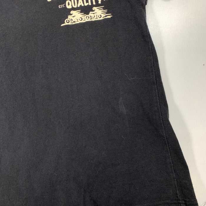 【中古品】【メンズ】 LANGLITZ LEATHERS 半袖Tシャツ カットソー ブランド 古着 145-260308-gm-37-fuz サイズ：XS カラー：ブラック 万代Net店
