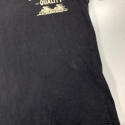 【中古品】【メンズ】 LANGLITZ LEATHERS 半袖Tシャツ カットソー ブランド 古着 145-260308-gm-37-fuz サイズ：XS カラー：ブラック 万代Net店