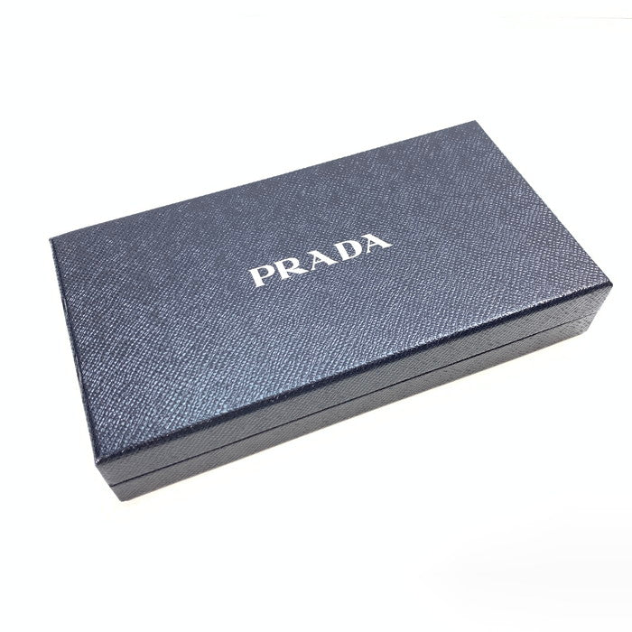 【中古品】【レディース】 プラダ SAFFIANO RINGS 長財布 ブランド 財布 ウォレット 181-250518-gm-34-fuz カラー：レッド 万代Net店