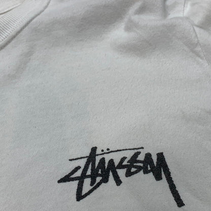 【現状渡し品】【メンズ】 STUSSY ステューシー 半袖Tシャツ ブランド 古着 142-251109-gm-22-fuz サイズ：M カラー：ホワイト 万代Net店
