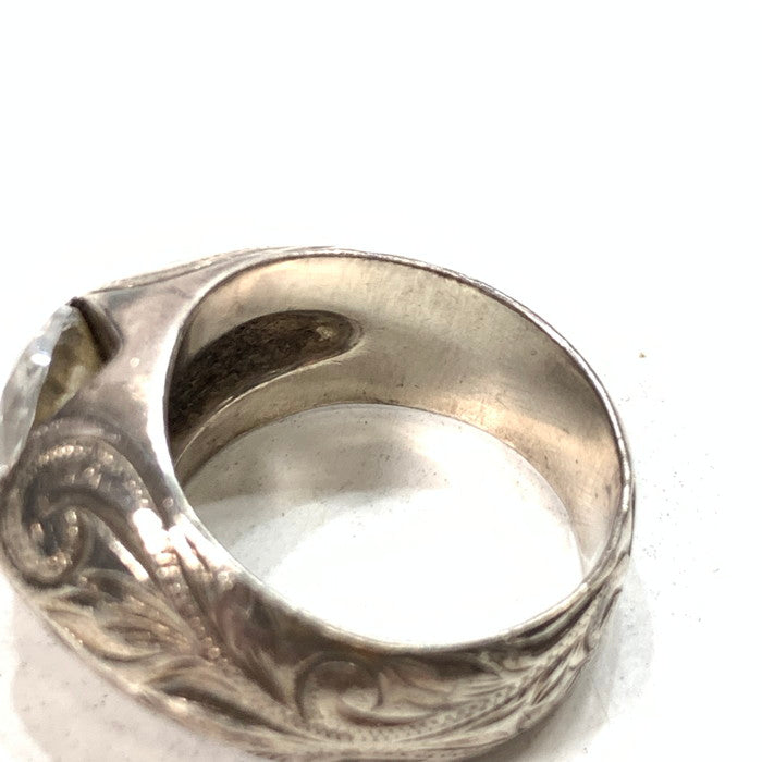 【中古品】【メンズ】 USED ストーンリング SV925 アクセサリー 指輪 192-250518-gm-35-fuz サイズ：約18号～19号 万代Net店