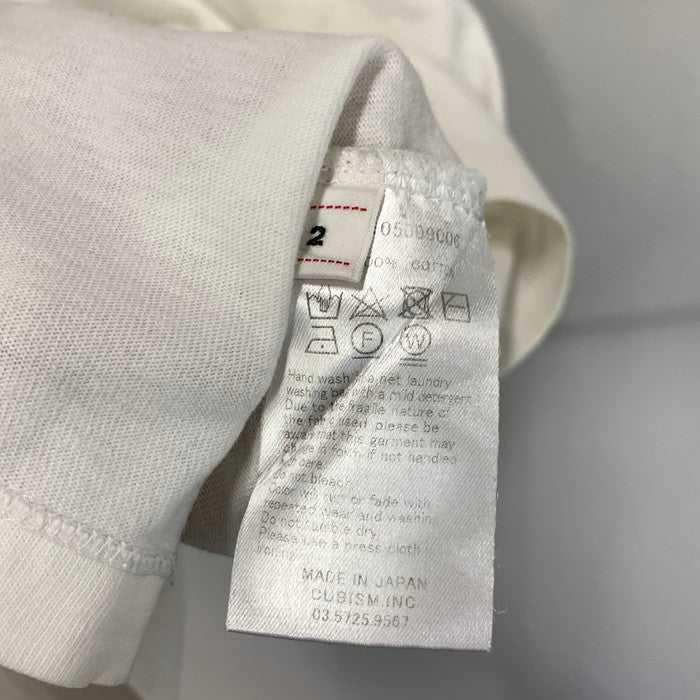 【中古品】【メンズ】 ビズビム 半袖Tシャツ カットソー トップス ブランド 古着 142-250525-gm-22-fuz サイズ：2 カラー：ホワイト 万代Net店