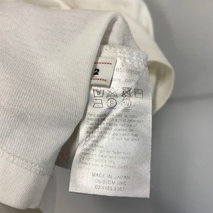 【中古品】【メンズ】 ビズビム 半袖Tシャツ カットソー トップス ブランド 古着 142-250525-gm-22-fuz サイズ：2 カラー：ホワイト 万代Net店