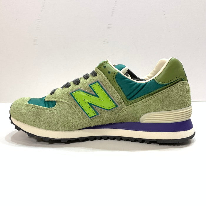 【中古美品】【メンズ】 NEW BALANCE ニューバランス STRAY RATS ML574RAU スニーカー 162-251206-gm-23-fuz サイズ：26.5cm カラー：グリーン 万代Net店