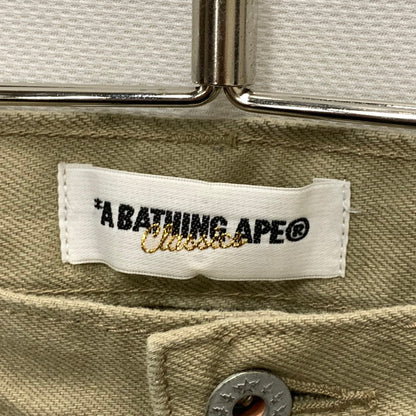 【中古品】【メンズ】 A BATHING APE アベイシングエイプ パンツ ボトムス ブランド 古着 153-250921-gm-15-fuz サイズ：XXS カラー：ベージュ 万代Net店