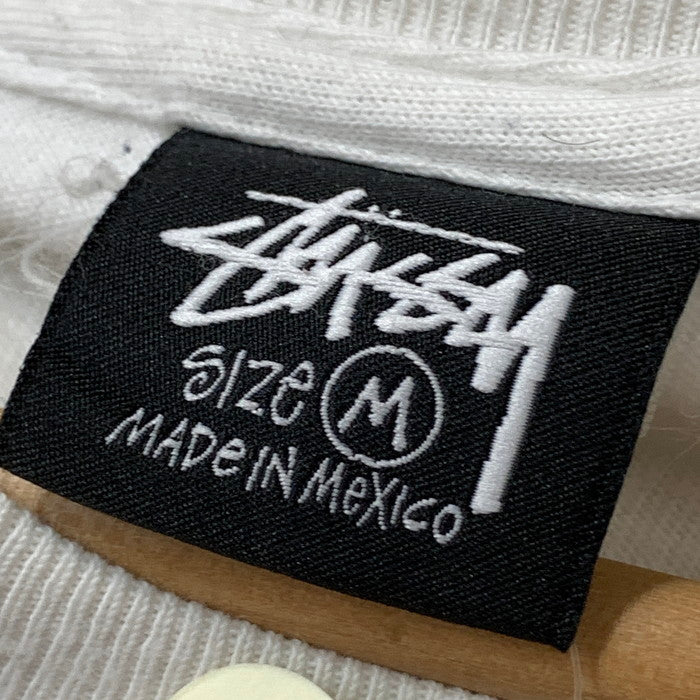 【現状渡し品】【メンズ】 STUSSY ステューシー 半袖Tシャツ ブランド 古着 142-251109-gm-22-fuz サイズ：M カラー：ホワイト 万代Net店