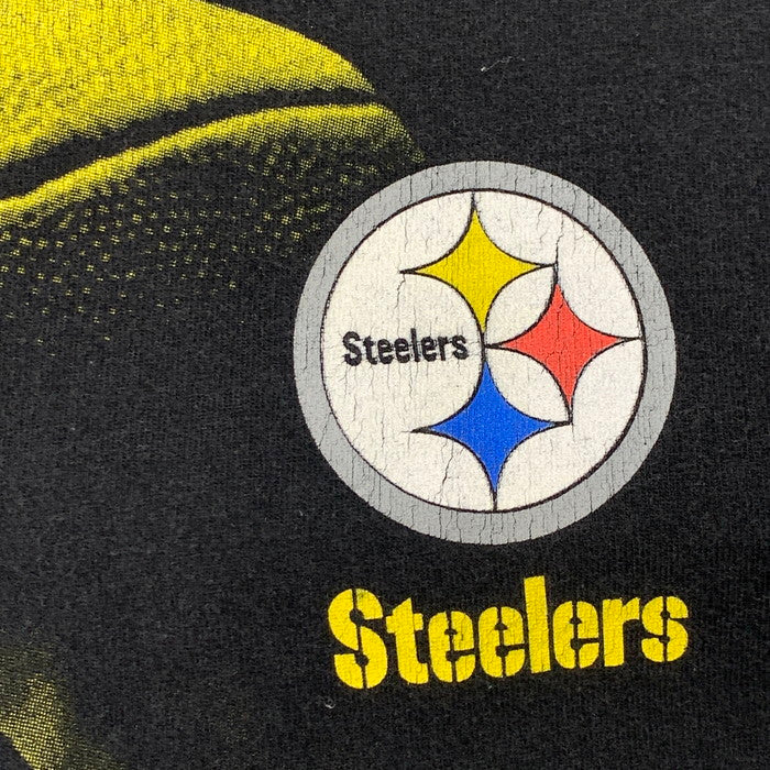 【中古品】【メンズ】 PROLAYER STEELERS 半袖Tシャツ カットソー ブランド 古着 145-260308-gm-40-fuz サイズ：XXL カラー：ブラック 万代Net店