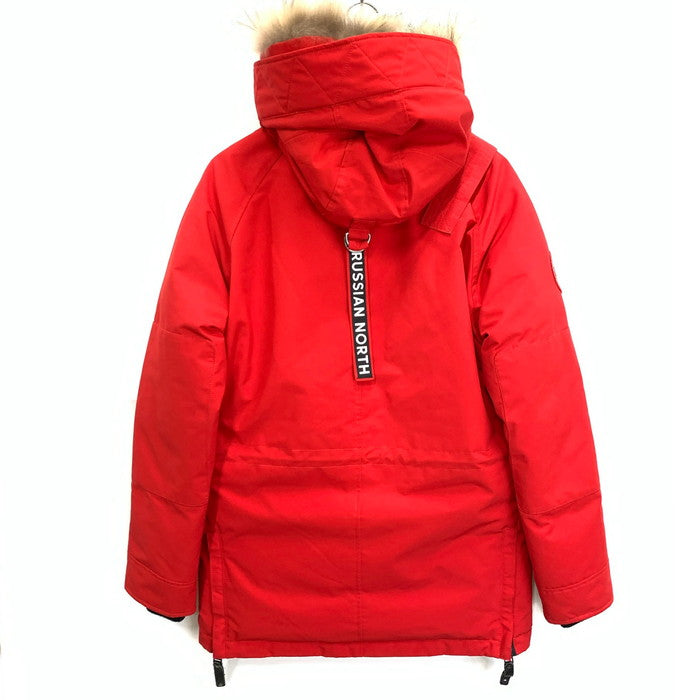 【中古品】【メンズ】 ARCTIC EXPLORER CHILL 1110121 ファー付きダウンジャケット アウター ブランド 古着 144-250518-gm-25-fuz サイズ：S カラー：レッド 万代Net店