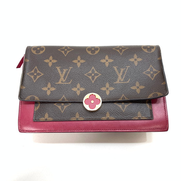 【中古品】【レディース】 LOUIS VUITTON ルイ・ヴィトン M67404 ポルトフォイユ フロール チェーンウォレット ブランド バッグ カバン 179-250517-gm-05-fuz カラー：ピンク 万代Net店