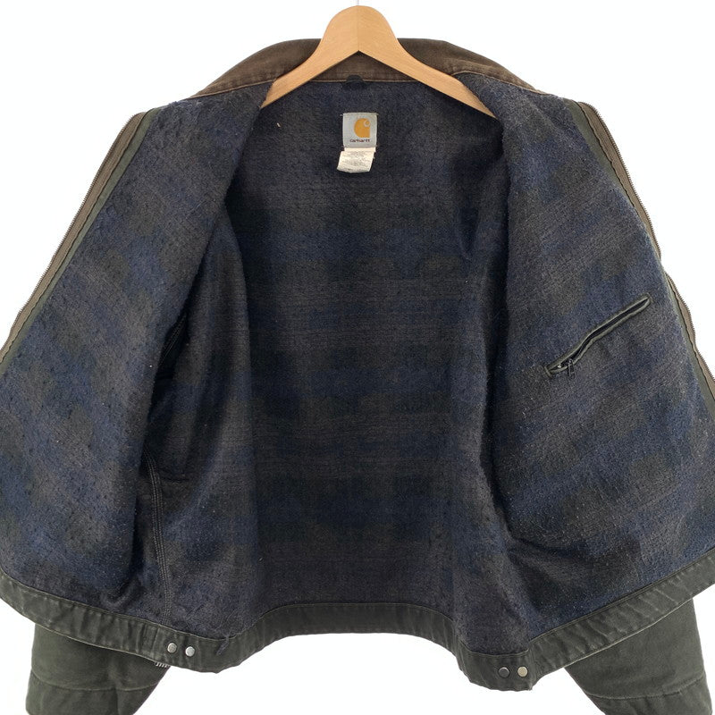 【中古品】【メンズ】 Carhartt カーハート J97 MOS DETROIT JACKET デトロイトジャケット アウター ブランド 古着 2004年製 145-260418-gm-33-fuz サイズ：3XL カラー：モスグリーン 万代Net店