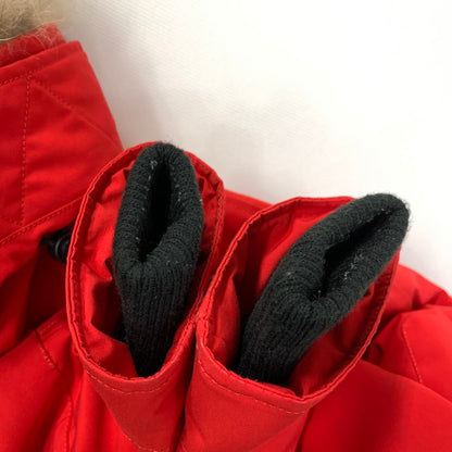 【中古品】【メンズ】 ARCTIC EXPLORER CHILL 1110121 ファー付きダウンジャケット アウター ブランド 古着 144-250518-gm-25-fuz サイズ：S カラー：レッド 万代Net店