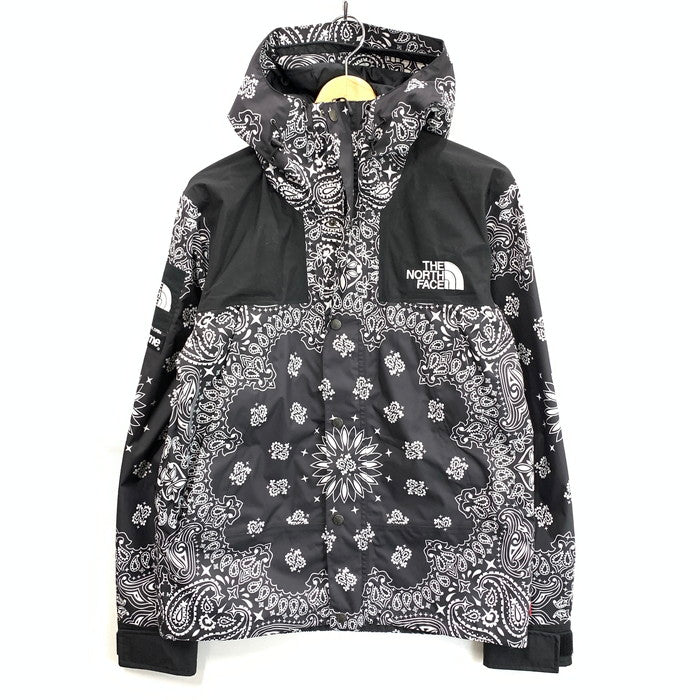 【中古品】【メンズ】 Supreme シュプリーム THE NORTH FACE NP514001 BANDANA MOUNTAIN JACKET マウンテンジャケット ブランド 古着 149-251214-gm-31-fuz サイズ：S カラー：ブラック 万代Net店