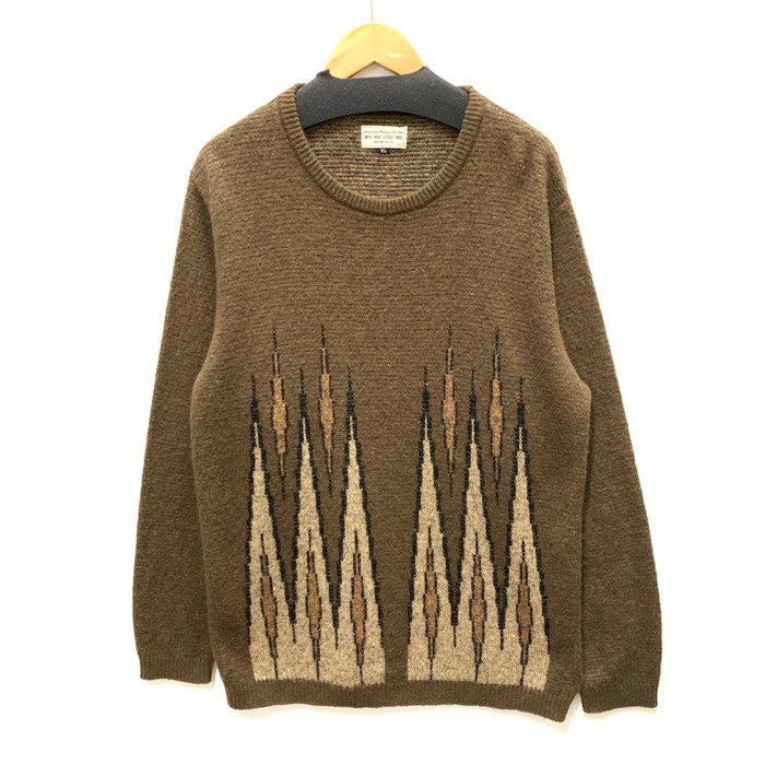【中古品】【メンズ】 WESTRIDE ウエストライド BACKGAMMON CREW KNIT ニット セーター トップス ブランド 古着 145-251012-gm-18-fuz サイズ：XL カラー：ブラウン 万代Net店