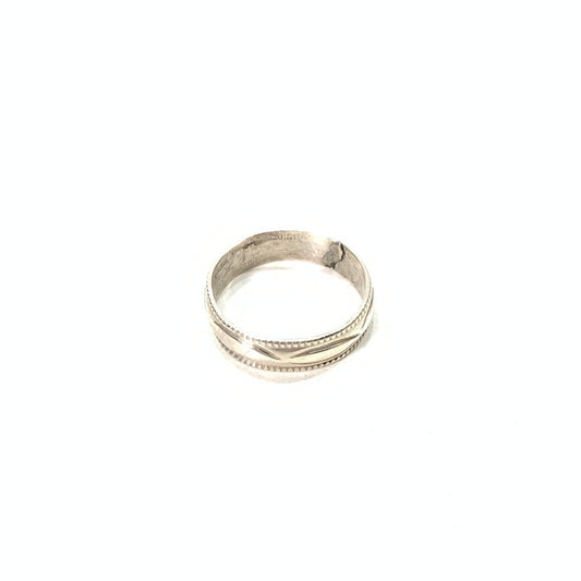 【中古品】【メンズ】 NAVAJO ナバホ ROSE CASTILLO チゼルリング SILVER 925 指輪 アクセサリー 192-260308-gm-23-fuz サイズ：18号 カラー：シルバー 18号 万代Net店