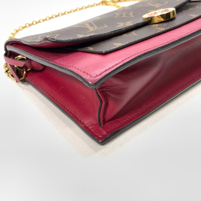 【中古品】【レディース】 LOUIS VUITTON ルイ・ヴィトン M67404 ポルトフォイユ フロール チェーンウォレット ブランド バッグ カバン 179-250517-gm-05-fuz カラー：ピンク 万代Net店