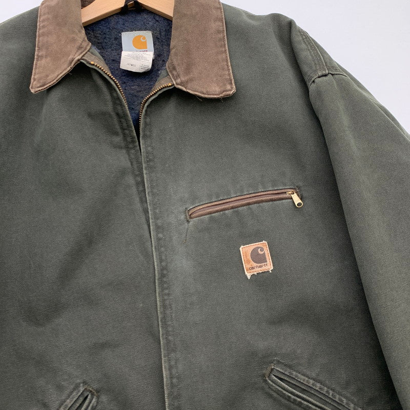 【中古品】【メンズ】 Carhartt カーハート J97 MOS DETROIT JACKET デトロイトジャケット アウター ブランド 古着 2004年製 145-260418-gm-33-fuz サイズ：3XL カラー：モスグリーン 万代Net店