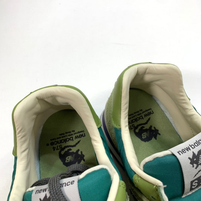 【中古美品】【メンズ】 NEW BALANCE ニューバランス STRAY RATS ML574RAU スニーカー 162-251206-gm-23-fuz サイズ：26.5cm カラー：グリーン 万代Net店