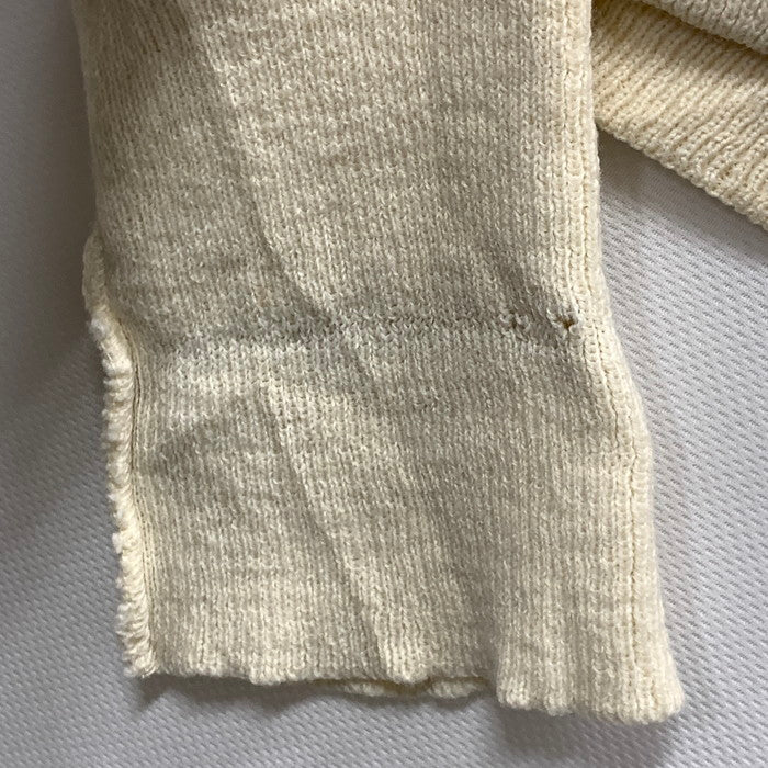 【中古品】【メンズ】 IZOD 刺繍ロゴ ニットカーディガン トップス ブランド 古着 メキシコ製 145-251012-gm-20-fuz サイズ：L カラー：アイボリー 万代Net店