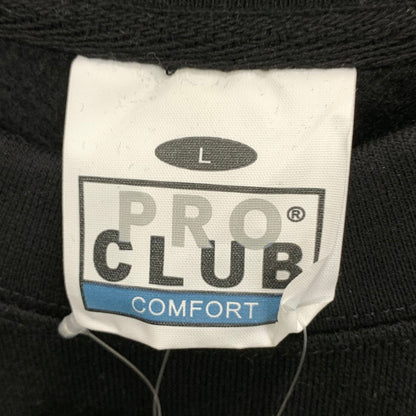 【中古美品】【メンズ】 PRO CLUB スウェット トップス アウター ブランド 古着 147-250817-gm-01-fuz サイズ：L カラー：ブラック 万代Net店