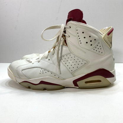 【中古品】【メンズ】 NIKE ナイキ 384664-116 AIR JORDAN 6 RETRO "MAROON" エアジョーダン 6 マルーン 2015 160-250810-gm-37-fuz サイズ：26.5cm カラー：ホワイト レッド 万代Net店