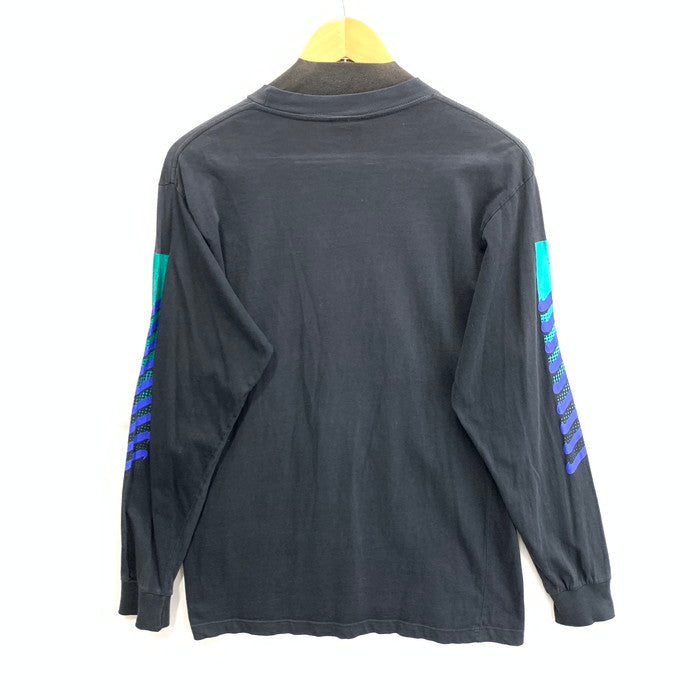 【中古品】【メンズ】 NIKE ナイキ 90s 銀タグ 長袖Tシャツ ブランド 古着 148-260308-gm-12-fuz サイズ：L カラー：ブラック 万代Net店