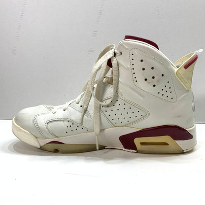 【中古品】【メンズ】 NIKE ナイキ 384664-116 AIR JORDAN 6 RETRO "MAROON" エアジョーダン 6 マルーン 2015 160-250810-gm-37-fuz サイズ：26.5cm カラー：ホワイト レッド 万代Net店