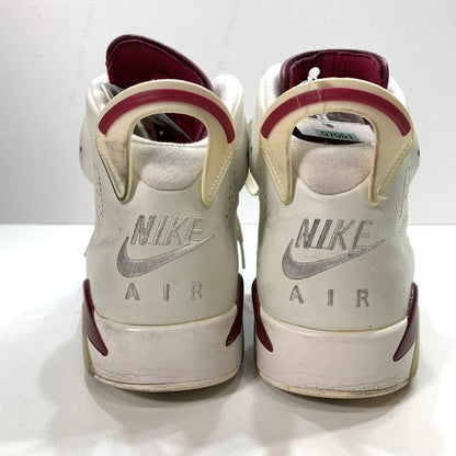 【中古品】【メンズ】 NIKE ナイキ 384664-116 AIR JORDAN 6 RETRO "MAROON" エアジョーダン 6 マルーン 2015 160-250810-gm-37-fuz サイズ：26.5cm カラー：ホワイト レッド 万代Net店