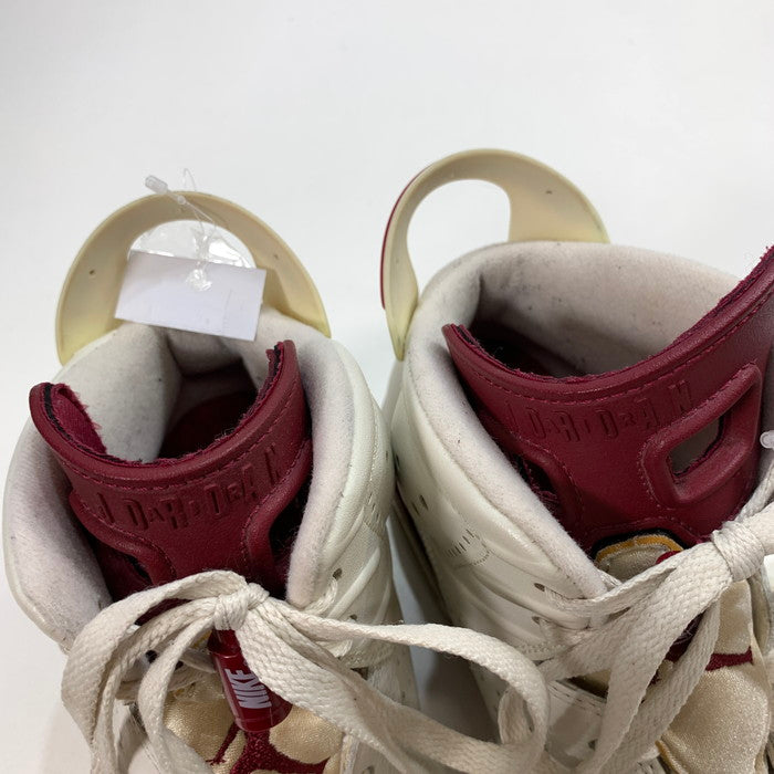 【中古品】【メンズ】 NIKE ナイキ 384664-116 AIR JORDAN 6 RETRO "MAROON" エアジョーダン 6 マルーン 2015 160-250810-gm-37-fuz サイズ：26.5cm カラー：ホワイト レッド 万代Net店