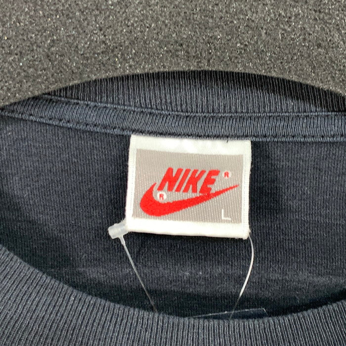 【中古品】【メンズ】 NIKE ナイキ 90s 銀タグ 長袖Tシャツ ブランド 古着 148-260308-gm-12-fuz サイズ：L カラー：ブラック 万代Net店