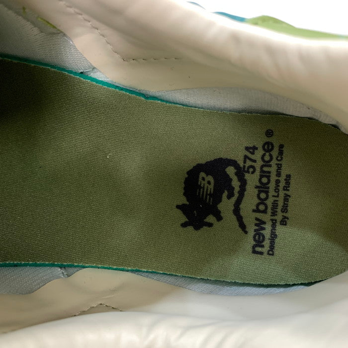 【中古美品】【メンズ】 NEW BALANCE ニューバランス STRAY RATS ML574RAU スニーカー 162-251206-gm-23-fuz サイズ：26.5cm カラー：グリーン 万代Net店