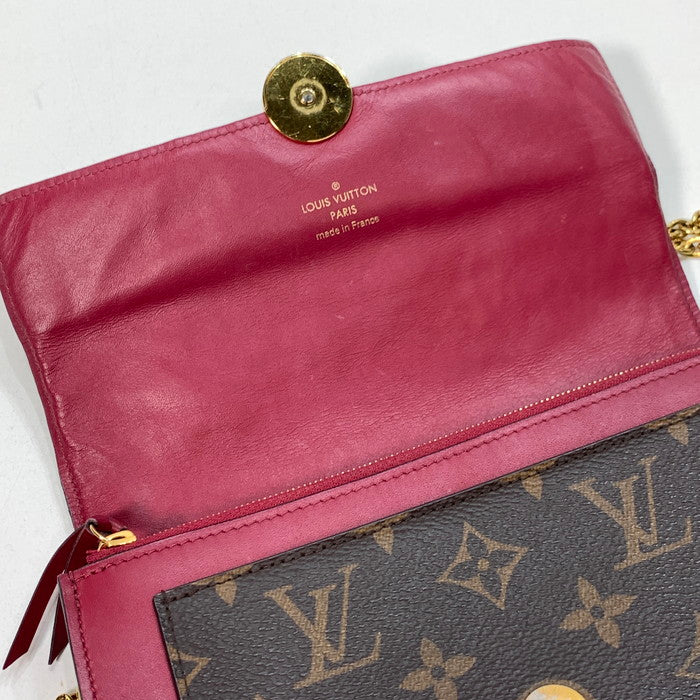 【中古品】【レディース】 LOUIS VUITTON ルイ・ヴィトン M67404 ポルトフォイユ フロール チェーンウォレット ブランド バッグ カバン 179-250517-gm-05-fuz カラー：ピンク 万代Net店