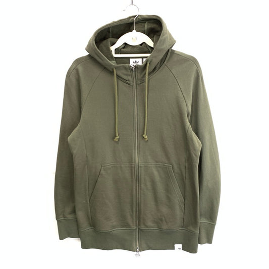 【中古品】【メンズ】 adidas Originals アディダスオリジナルス CD6869 FULLZIP HOODIE パーカー ブランド 古着 148-260308-gm-15-fuz サイズ：M カラー：カーキ 万代Net店