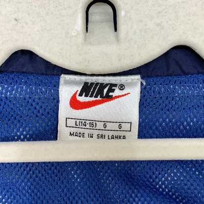 【中古品】【メンズ】 NIKE ナイキ NYLON JACKET ナイロンジャケット アウター ブランド 古着 144-260308-gm-16-fuz サイズ：L カラー：ブルー 万代Net店