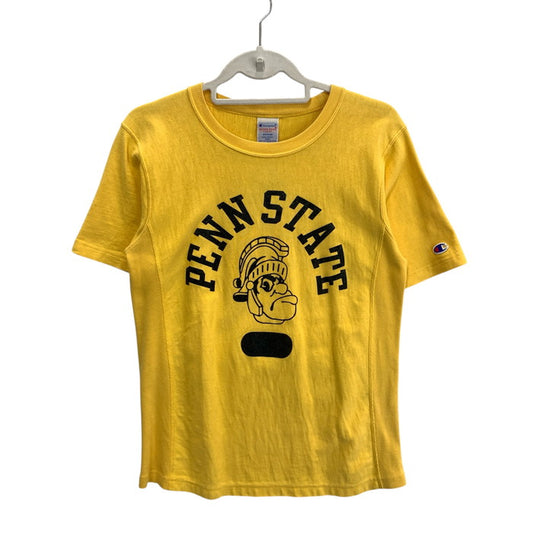 【中古品】【メンズ】 Champion チャンピオン リバースウィーブ 半袖Tシャツ カットソー ブランド 古着 148-260308-gm-20-fuz サイズ：M カラー：イエロー 万代Net店