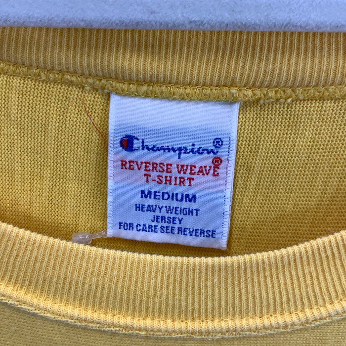 【中古品】【メンズ】 Champion チャンピオン リバースウィーブ 半袖Tシャツ カットソー ブランド 古着 148-260308-gm-20-fuz サイズ：M カラー：イエロー 万代Net店
