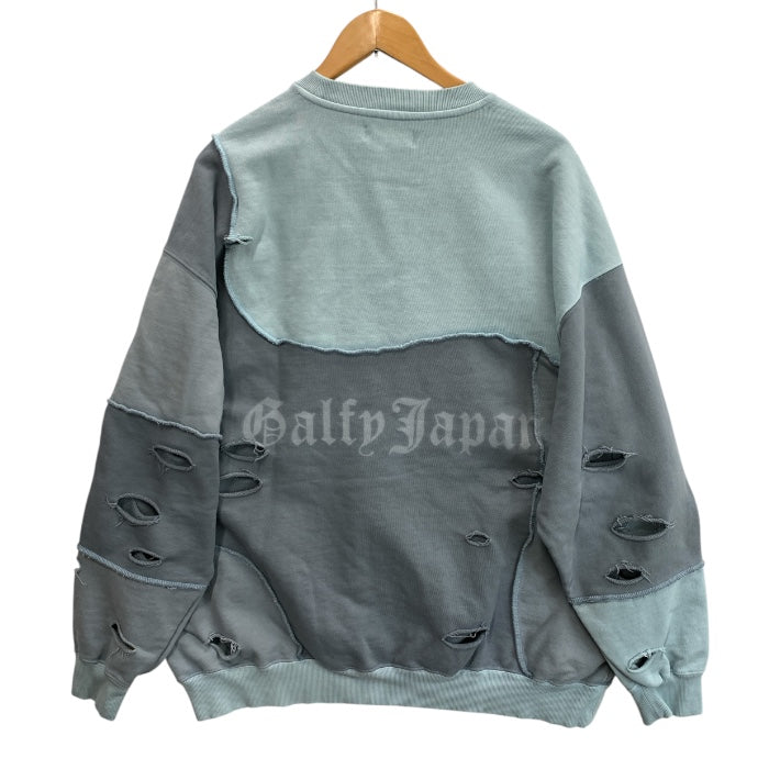 【中古美品】【メンズ】 GALFY ツギハギスウェット ブランド 古着 142-251214-gm-34-fuz サイズ：大型犬(XL) カラー：ブルー 万代Net店