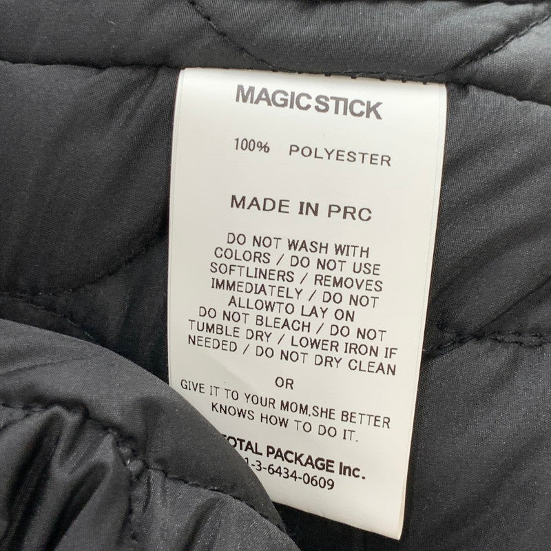 【中古品】【メンズ】 MAGIC STICK マジックスティック ファイヤーファイタージャケット 中綿ジャケット アウター ブランド 古着 142-260418-gm-34-fuz サイズ：M カラー：ブラック 万代Net店