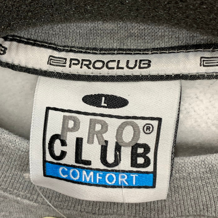 【中古美品】【メンズ】 PRO CLUB スウェット トップス アウター ブランド 古着 147-250817-gm-05-fuz サイズ：L カラー：グレー 万代Net店