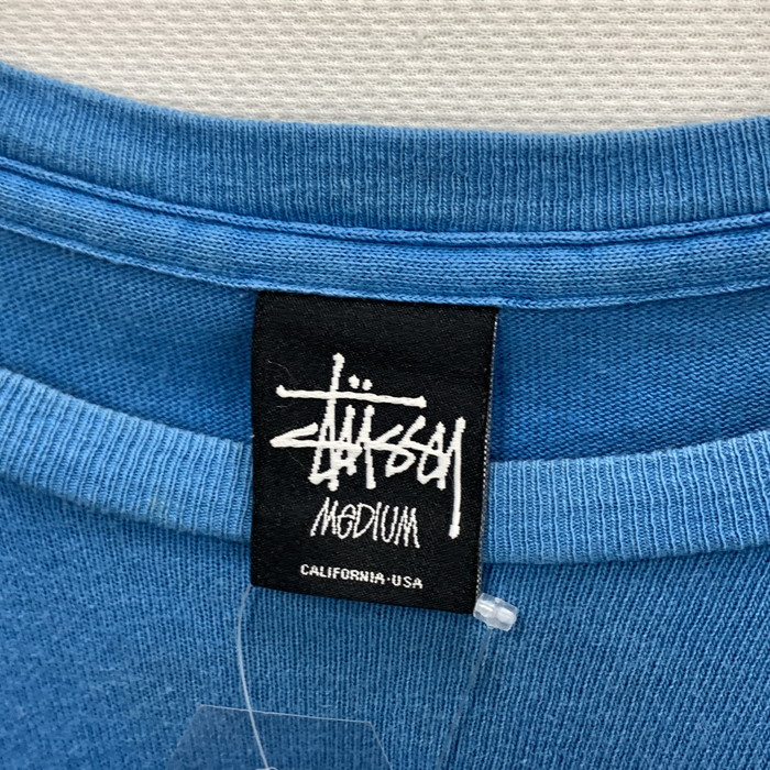 【中古品】【メンズ】 STUSSY ステューシー 半袖Tシャツ カットソー トップス ブランド 古着 142-250615-gm-36-fuz サイズ：M カラー：ブルー 万代Net店